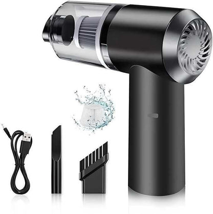 Portable Car Vacuum Cleaner – USB Rechargeable 2-in-1