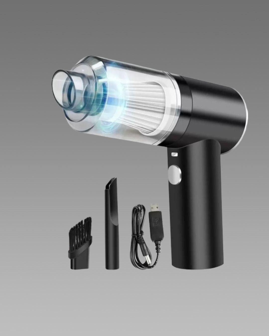 Portable Car Vacuum Cleaner – USB Rechargeable 2-in-1