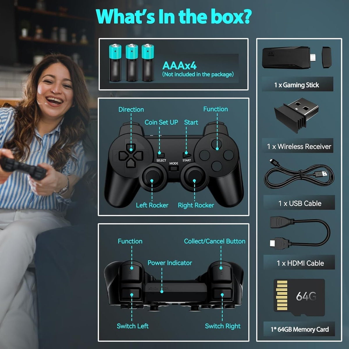 MojoCart RetroPlay Stick | Relive the Golden Era of Gaming