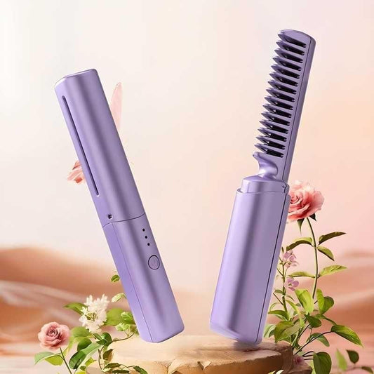 Portable Mini Hair Straightener – Cordless & Rechargeable