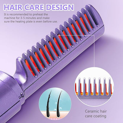 Portable Mini Hair Straightener – Cordless & Rechargeable