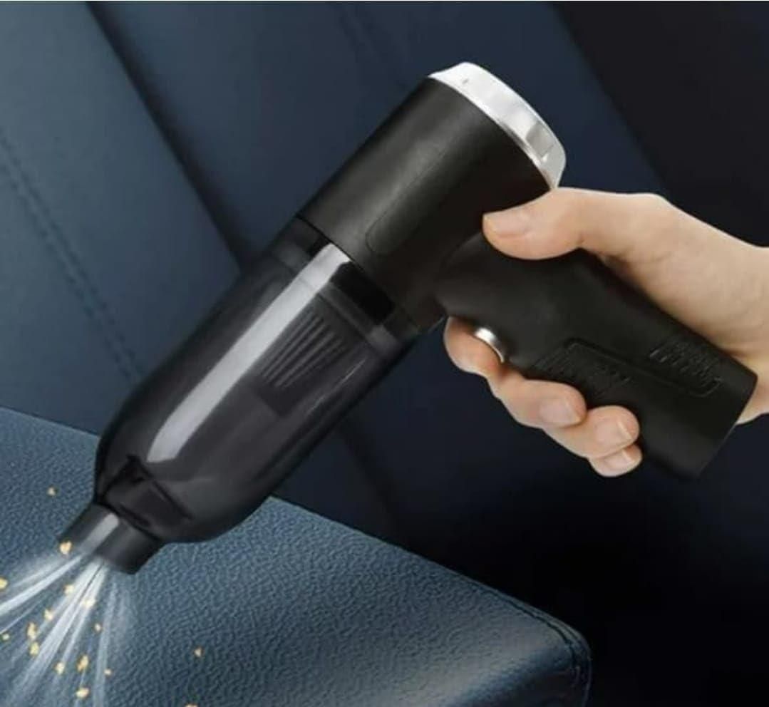 Portable Car Vacuum Cleaner – USB Rechargeable 2-in-1