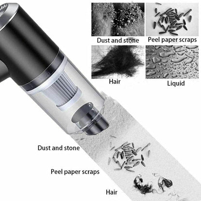 Xech Portable Car Vacuum Cleaner – USB Rechargeable 2-in-1