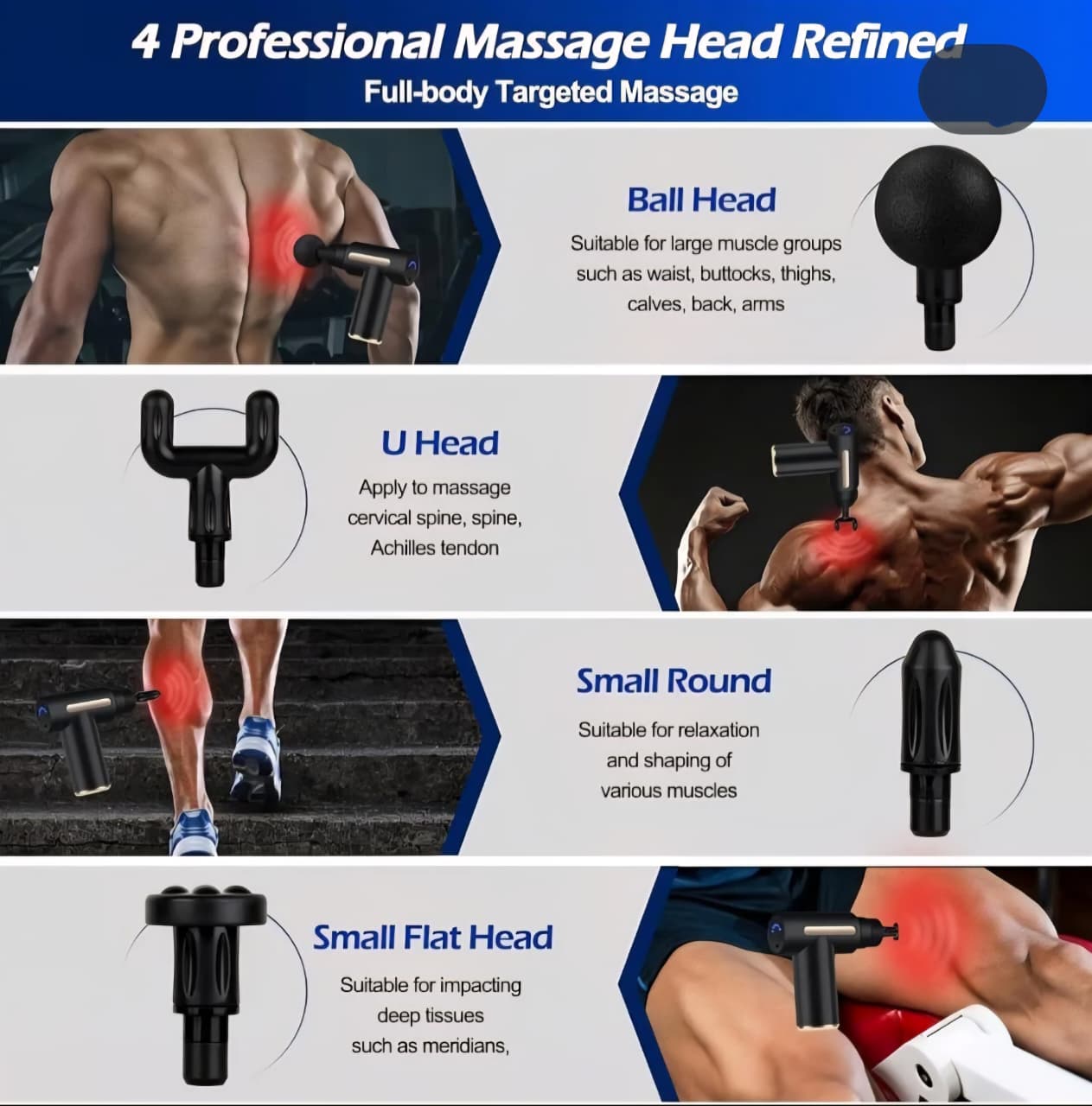 Rechargeable Gun Massager - Relaxation, Recovery & Wellness